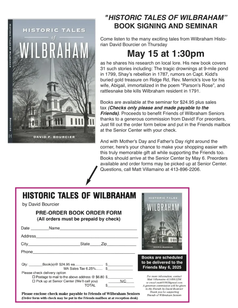 Historic tales of Wilbraham - Bourcier book